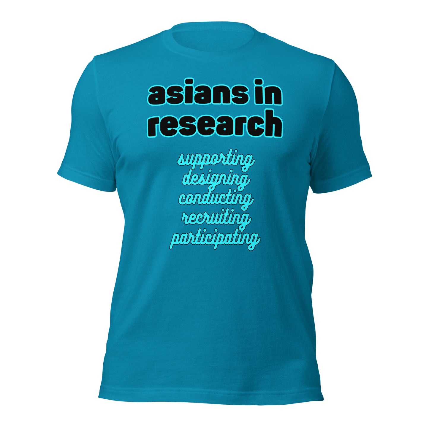 ASIANS in Research: Unisex t-shirt