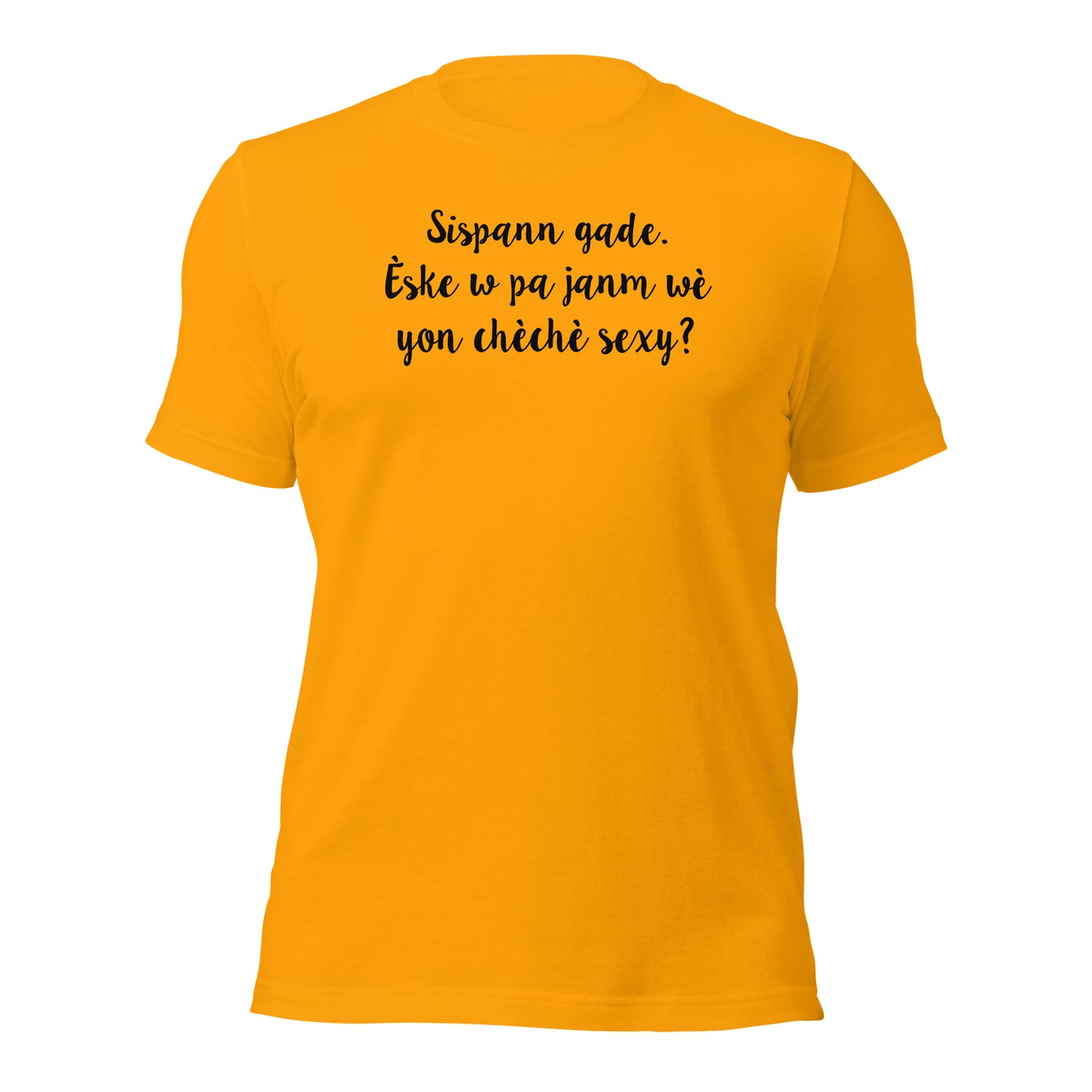 HAITIAN CREOLE: Stop Staring Unisex t-shirt