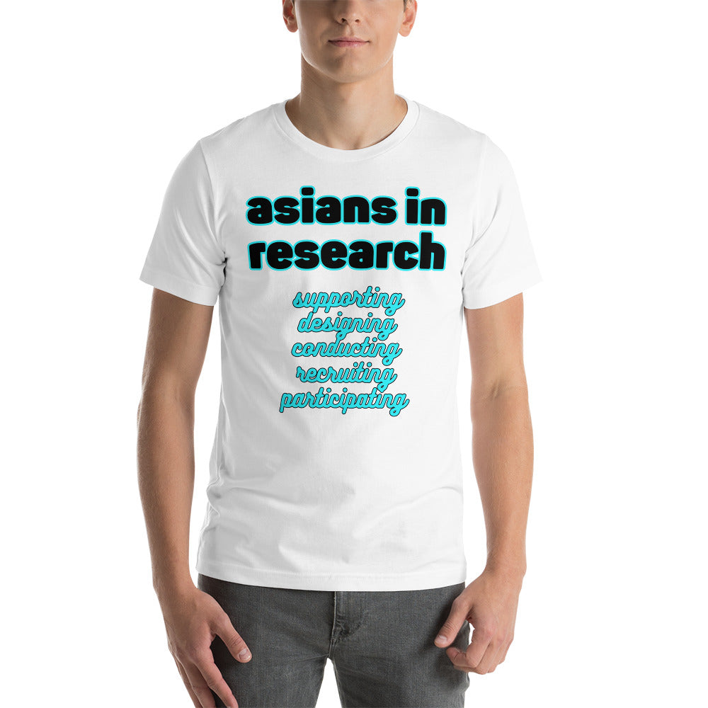 ASIANS in Research: Unisex t-shirt