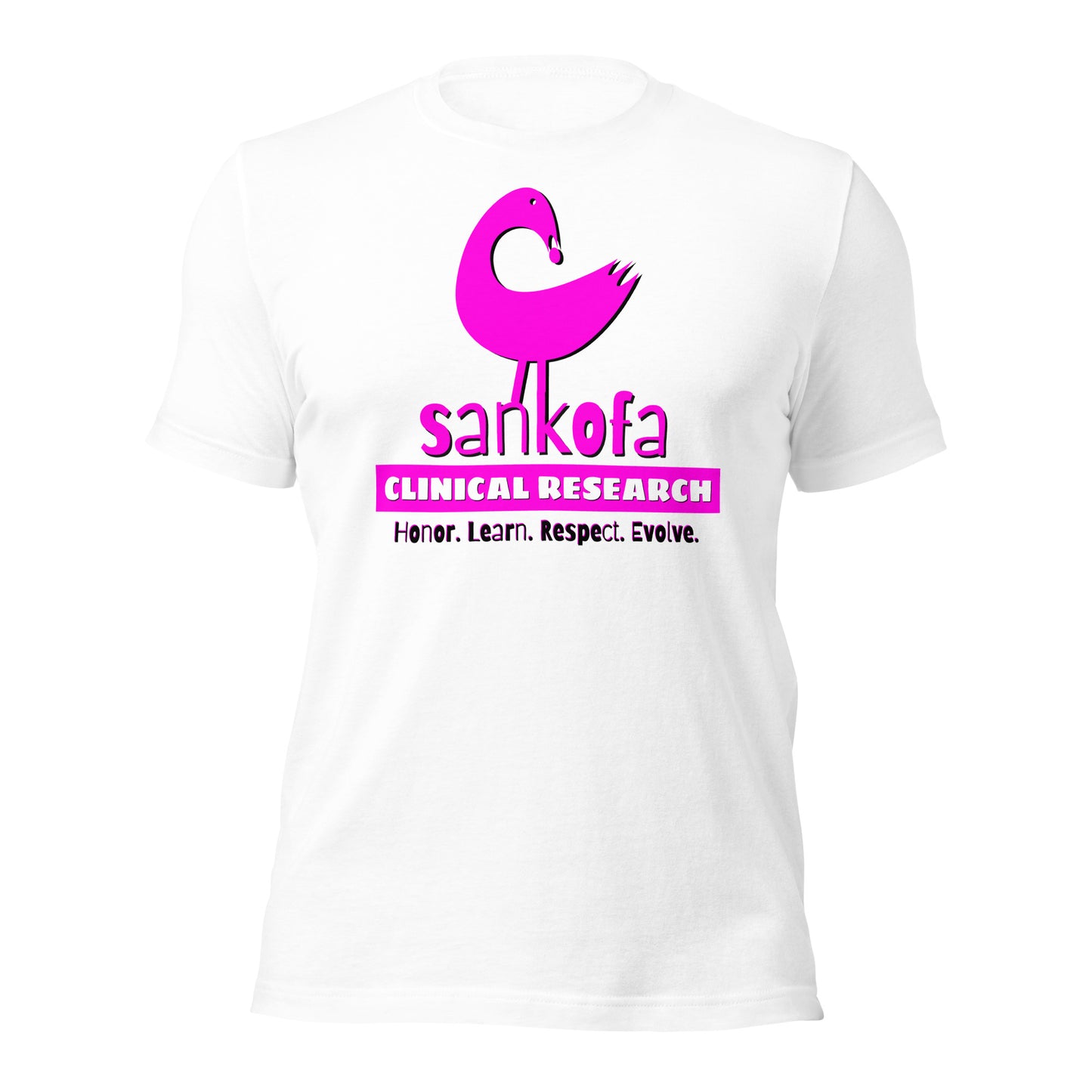 SANKOFA Clinical Research Unisex t-shirt
